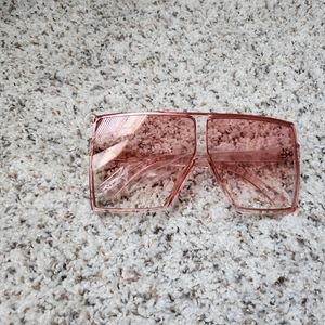 Pink Supersized Square Sunglasses